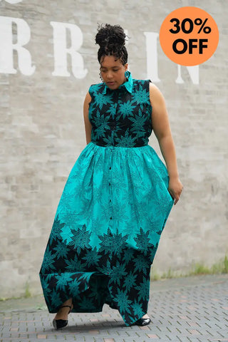 CAIRO BLUE MAXI DRESS Women’s Dress