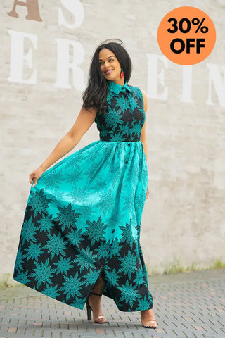 CAIRO BLUE MAXI DRESS Women’s Dress