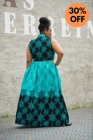 CAIRO BLUE MAXI DRESS Women’s Dress