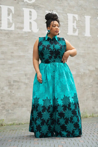 CAIRO BLUE MAXI DRESS Women’s Dress