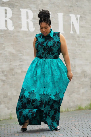 CAIRO BLUE MAXI DRESS Women’s Dress