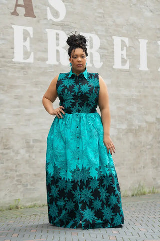 CAIRO BLUE MAXI DRESS Women’s Dress