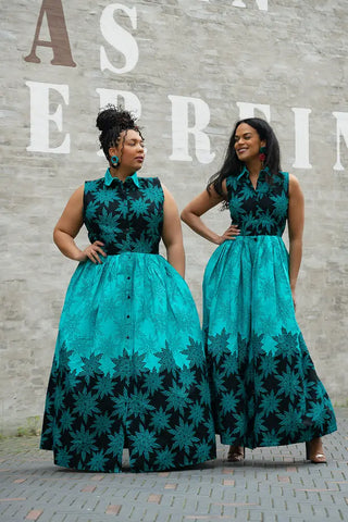 CAIRO BLUE MAXI DRESS Women’s Dress