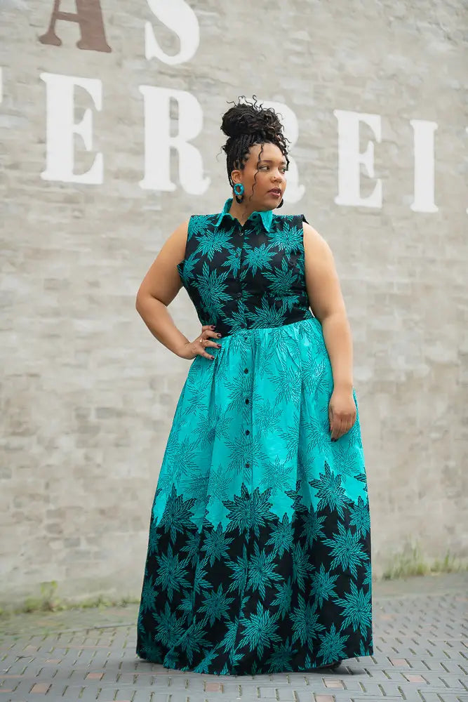CAIRO BLUE MAXI DRESS Women’s Dress