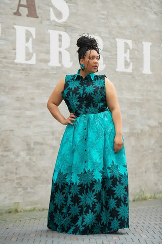 CAIRO BLUE MAXI DRESS Women’s Dress