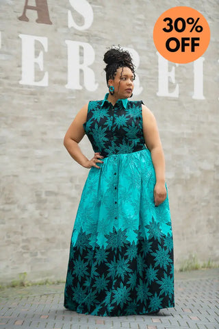 CAIRO BLUE MAXI DRESS Women’s Dress