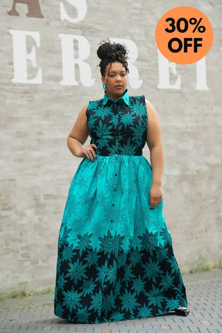 CAIRO BLUE MAXI DRESS Women’s Dress