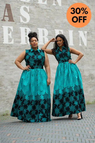 CAIRO BLUE MAXI DRESS Women’s Dress