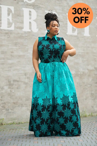 CAIRO BLUE MAXI DRESS Women’s Dress