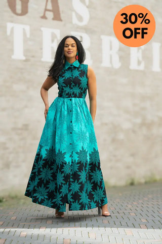 CAIRO BLUE MAXI DRESS Women’s Dress