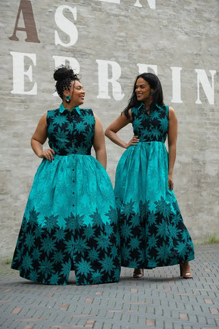 CAIRO BLUE MAXI DRESS Women’s Dress