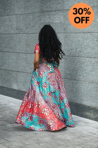 CLARA PINK AND GOLD MAXI DRESS Dresses