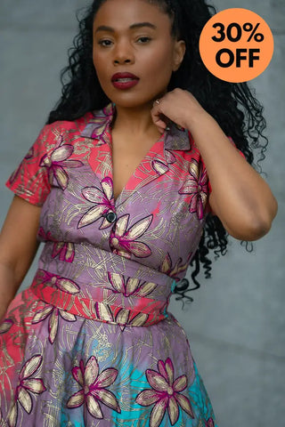 CLARA PINK AND GOLD MAXI DRESS Dresses