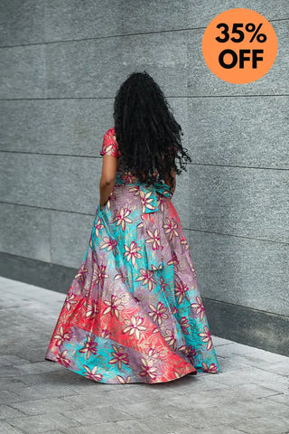 CLARA PINK AND GOLD MAXI DRESS Dresses