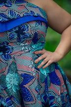 Dalia Blue Asymmetric Dress