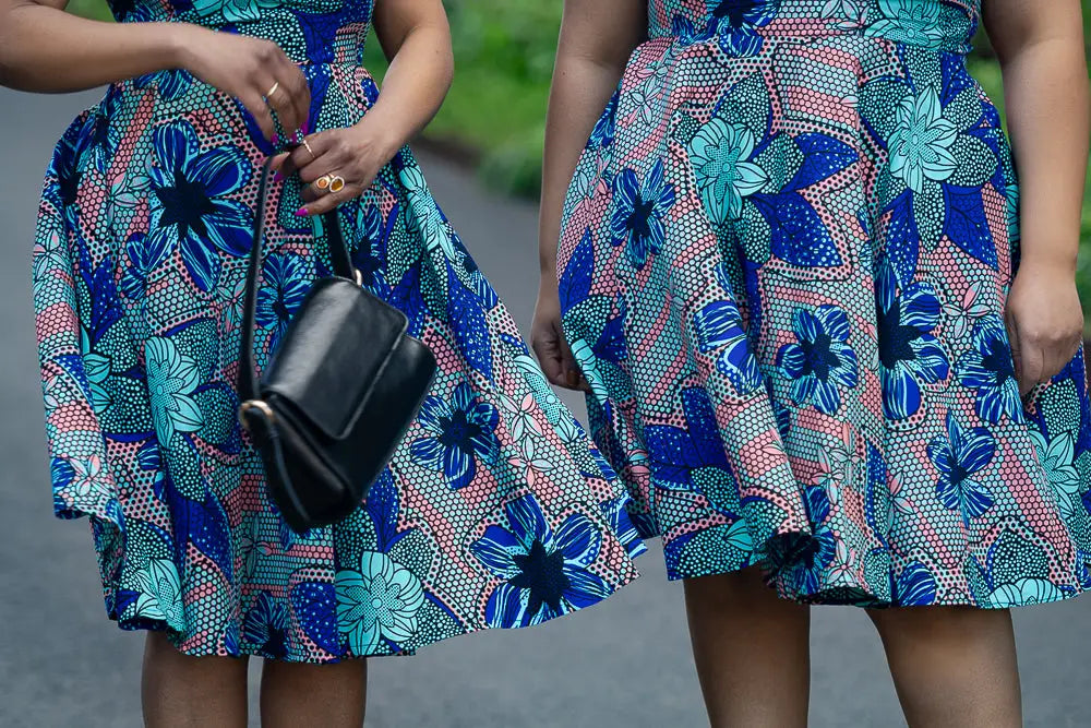 Dalia Blue Asymmetric Dress