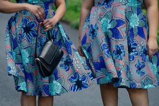 Dalia Blue Asymmetric Dress