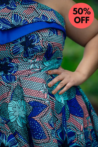 Dalia Blue Asymmetric Dress