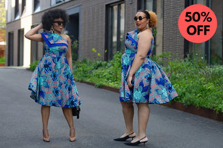 Dalia Blue Asymmetric Dress