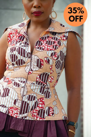 Dayo Sleeveless Peplum Layered Top Shirts & Tops