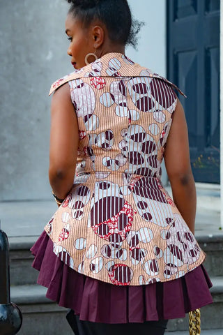 Dayo Sleeveless Peplum Layered Top Shirts & Tops