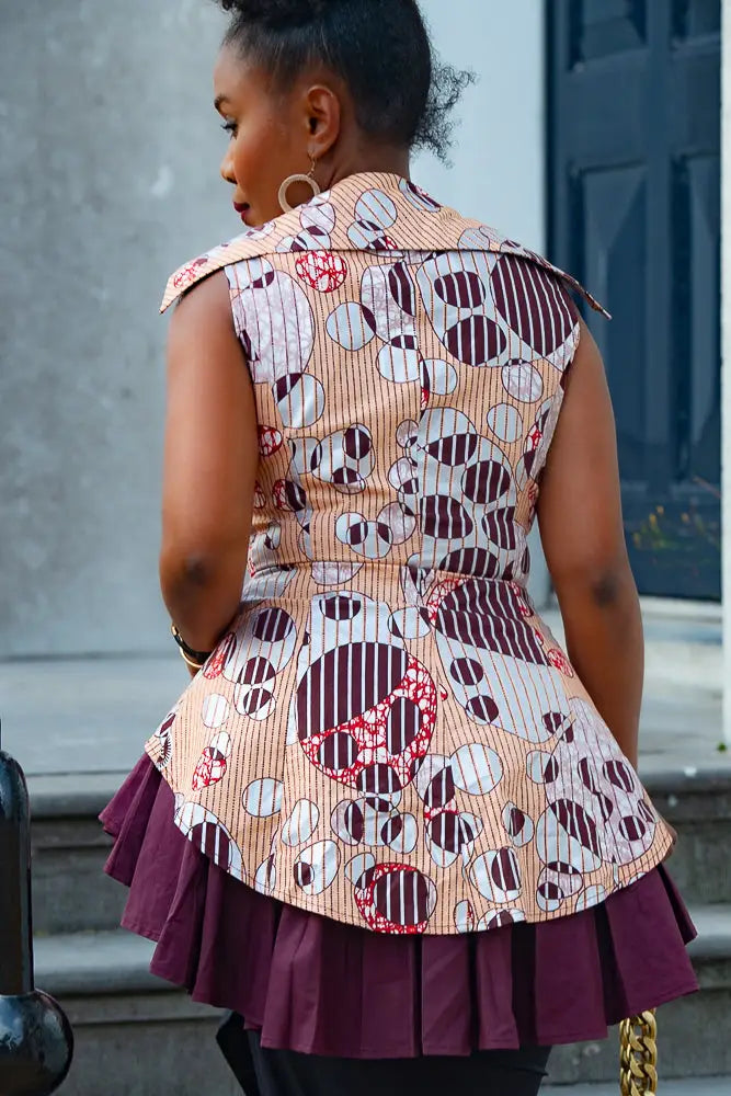 Dayo Sleeveless Peplum Layered Top Shirts & Tops