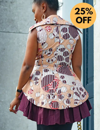 Dayo Sleeveless Peplum Layered Top Shirts & Tops