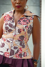 Dayo Sleeveless Peplum Layered Top Shirts & Tops
