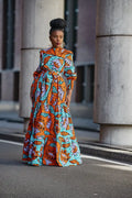 Derin Orange Maxi Dress