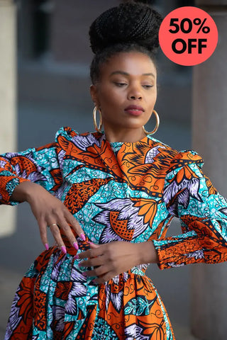 Derin Orange Maxi Dress