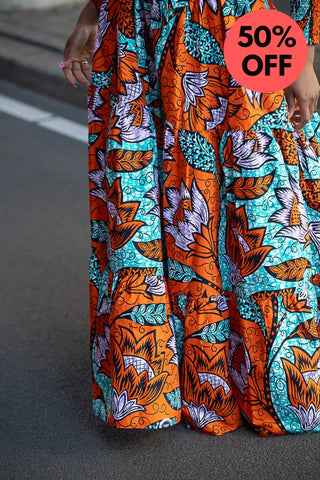 Derin Orange Maxi Dress