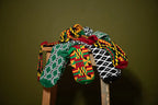 EKO GEOMETRIC GREEN SOCKS UK 4-8/EU 36-41
