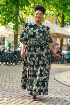 Elna Black Floral Dress Women’s Dress