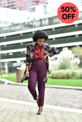 Feyi Animal Print Jacket Women’s Dress