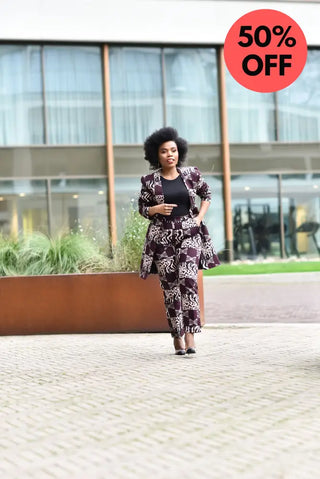 Feyi Animal Print Jacket Women’s Dress