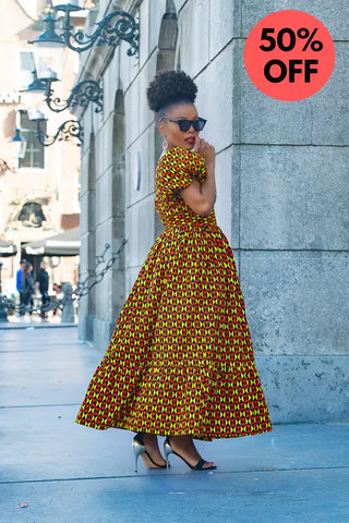 Fikile One Shoulder Dress Apparel & Accessories