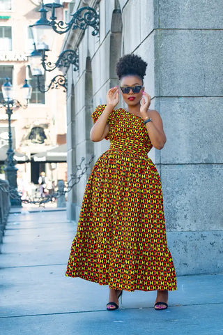 Fikile One Shoulder Dress Apparel & Accessories