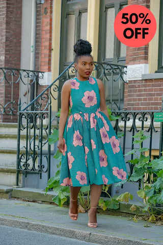 Folasade Smocked Back Floral Dress Apparel & Accessories