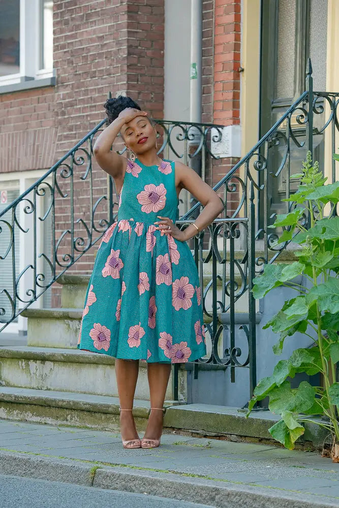 Folasade Smocked Back Floral Dress Apparel & Accessories