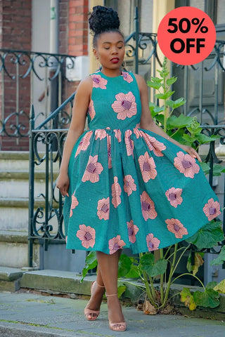 Folasade Smocked Back Floral Dress Apparel & Accessories