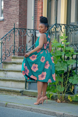 Folasade Smocked Back Floral Dress Apparel & Accessories