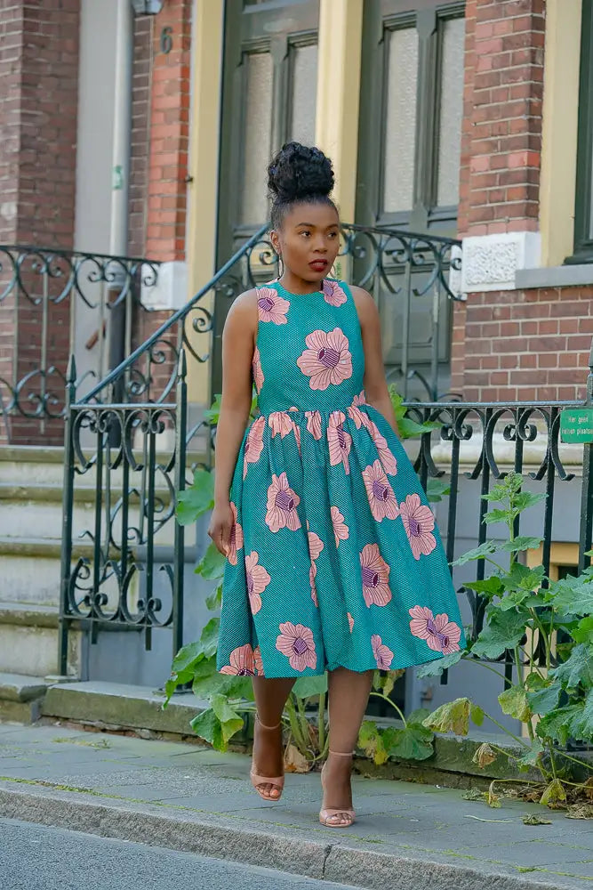 Folasade Smocked Back Floral Dress Apparel & Accessories