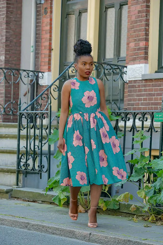 Folasade Smocked Back Floral Dress Apparel & Accessories