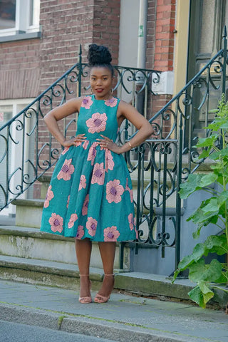 Folasade Smocked Back Floral Dress Apparel & Accessories