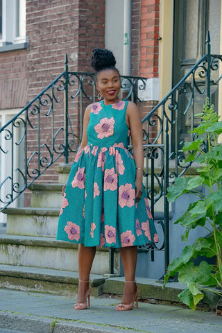 Folasade Smocked Back Floral Dress Apparel & Accessories