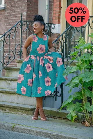Folasade Smocked Back Floral Dress Apparel & Accessories