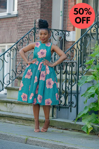 Folasade Smocked Back Floral Dress Apparel & Accessories