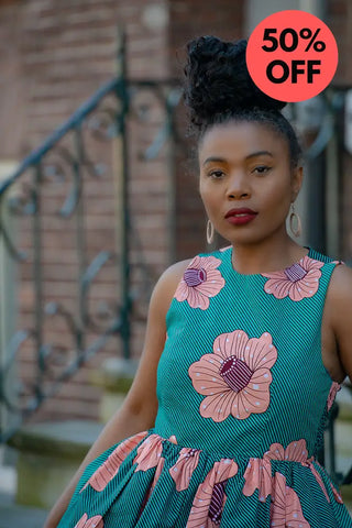 Folasade Smocked Back Floral Dress Apparel & Accessories