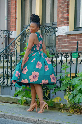 Folasade Smocked Back Floral Dress Apparel & Accessories