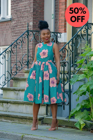 Folasade Smocked Back Floral Dress Apparel & Accessories